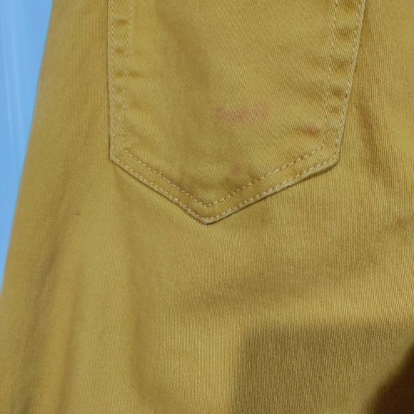 Blue Age Collection Mustard Yellow size 9 destructed skinny Jeans - Picture 6 of 8